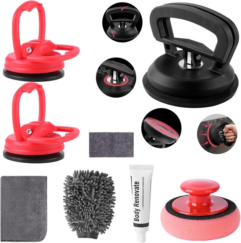 VEXTRO Car Dent Puller, 8 Packs Dent Remover Tool for Car Dent Repair, Versatile Suction Cups Puller with Strong Suction & Effortless Handle for Auto Body, Glass, Fridge, Tile Lifting & Objects Moving - Image 1